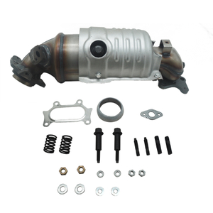 DPF Catalytic Converter Kit Direct-Fit Compatible L4 1.8L Exhaust Manifold for 2006-2011 Civic 16641，16448